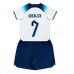 Billige England Jack Grealish #7 Børnetøj Hjemmebanetrøje til baby VM 2022 Kortærmet (+ korte bukser)